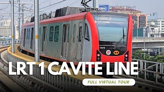 FINALLY LRT 1 CAVITE EXTENSION IS NOW OPEN Phase 1  FULL VIRTUAL TOUR 5 new stations [upl. by Anos]