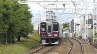 阪急電鉄 8300系 8312F8331F 準急 河原町行き 西向日駅にて [upl. by Ah]