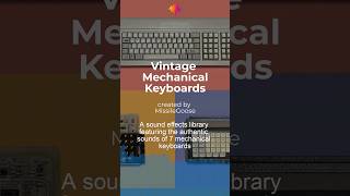 Authentic Keyboard Sound Effects  from 7 superbsounding Vintage Mechanical Keyboards [upl. by Marcille650]