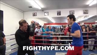 JULIO CESAR CHAVEZ PUTS IN WORK WITH NEW TRAINER JOE GOOSSEN FOR ANDRZEJ FONFARA CLASH [upl. by Nivan]