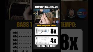 Alapaap Bass TABS by Eraserheads tutorial fyp foryoupage foryou shorts shortvideo [upl. by Iahk]