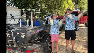 Enid Lake crappie fishing summer bite [upl. by Ardeahp]