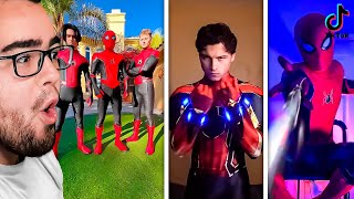 Reacting to SPIDERMAN NO WAY HOME TikTok Videos [upl. by Annais53]