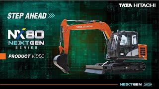 Tata Hitachi NX80 the NEXT GEN Series Hydraulic Excavator [upl. by Karena]