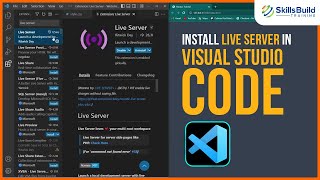 Install Live Server in Visual Studio Code [upl. by Idaline]