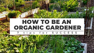 How to be an ORGANIC GARDENER 7 Tips for Success [upl. by Suidaht120]