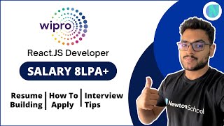 Wipro Hiring For ReactJS Developer Freshers amp Experienced 🔥  Salary 8 LPA [upl. by Blayze]