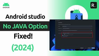 FIXED No JAVA option in Android Studio Flamingo 2024 [upl. by Mountford276]