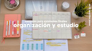 cómo organizarse y estudiar para exámenes finales 🗓  métodos de estudio y consejos [upl. by Gwenette223]