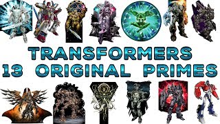 Transformers  History of the 13 Original Primes Official [upl. by Dew109]