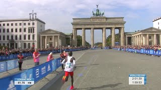 Eliud Kipchoge Marathon World Record 2022  Finish of the BMW BERLIN MARATHON [upl. by Orimlede693]