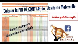 Fin de contrat pour majoration mensualisée [upl. by Zetroc]