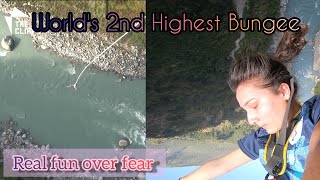 Worlds Second Highest Bungee 1st Bungee Jump  Kusma Parbat [upl. by Inaffit620]