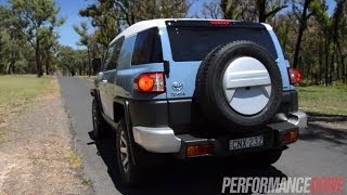 2014 Toyota FJ Cruiser 0100kmh and engine sound [upl. by Ahsikad]