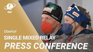 Oberhof 2023 Single Mixed Relay Press Conference [upl. by Phail12]