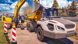 Bau Simulator 15 Neue Maschinen im Einsatz  Liebherr Pack  CONSTRUCTION SIMULATOR Gold Edition [upl. by Eninahpets643]