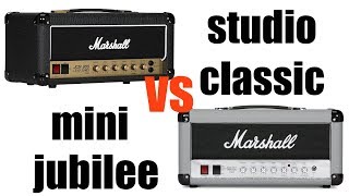 Marshall Studio Classic SC20 vs Marshall Mini Silver Jubilee 2525H [upl. by Ayot]