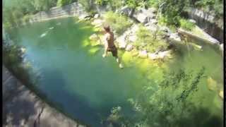 Dorset Quarry VT GoPro Cliff Jumping [upl. by Eudosia]