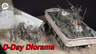 Sword beach Queen Red Sector DDay June 6th 1944  Part 2  135 WW2 Diorama [upl. by Barthold]