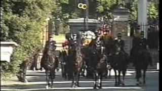 Princess Dianas Funeral Part 2 The Cortege Emerges [upl. by Anselmo]