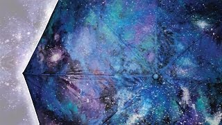 ✧✨ DIY Galaxy Umbrella ☔️ How to paint your own Galaxy ✧✨ [upl. by Venterea]