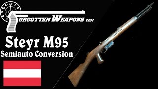 Steyr M95 StraightPull Semiauto Conversion [upl. by Myrah]