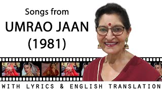 Umrao Jaan 1981 film song mix  Lyrics amp English translation  Taru Devani  A Cappella [upl. by Derfnam]