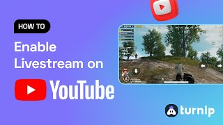 How to enable live streaming on your YouTube channel  Live stream with Turnip [upl. by Irolav528]