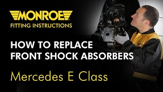 How to replace Front Shock Absorbers  Mercedes EClass [upl. by Zucker]