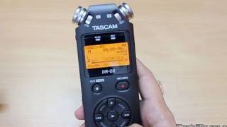 Tascam DR 05 audio recorder review [upl. by Bravar]