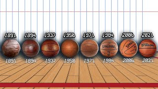 The Evolution of the NBA Basketball Ball NBA Ball Over the Years [upl. by Sirmons325]