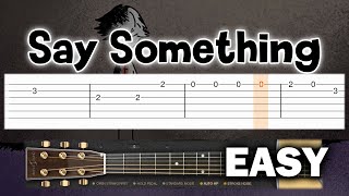 A Great Big World  Say Something  EASY Guitar tutorial TAB [upl. by Conlen]