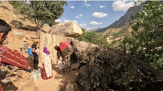 Going Back to the Nomadic Area after paying a Visit to Grandpas Village IRANIAN Nomads [upl. by Ardiekal287]