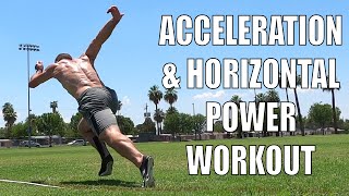 Acceleration amp Horizontal Power Development Workout For Athletes  Sprint Training [upl. by Yrrab]