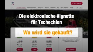 Wie kaufe ich die neue elektronische AutobahnVignette für Tschechien [upl. by Eserrehs]