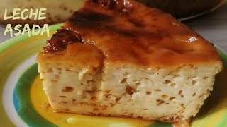 RECETA de LECHE ASADA con Caramelo  Leche asada peruana y doradita  sin baño maría [upl. by Corbie270]