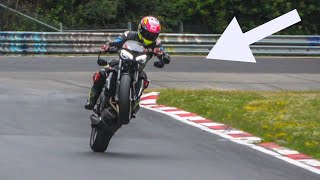 The REAL HEROES of the NURBURGRING 2022 Biker Compilation [upl. by Alden]