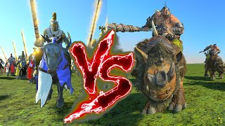 Grail Knights VS Crushers Ironfist Total War Warhammer 3 [upl. by Mada]