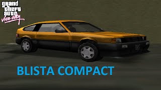 Blista Compact  Car Showcase  GTA Vice City [upl. by Decato]