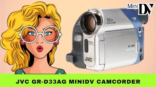 JVC GRD33AG MiniDV Camcorder  Main Specs and Features [upl. by Muhcon604]