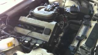 BMW 318IS E30 with E36 Engine swap first start [upl. by Jeremy800]