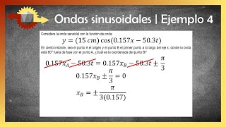 Física  Ondas sinusoidales  Ejemplo 4 [upl. by Tica]