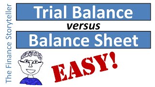 Trial balance vs balance sheet [upl. by Attevroc]