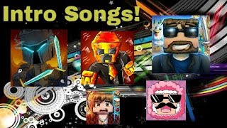 Top 10 Minecraft Youtubers intro amp outro songs [upl. by Tankoos]