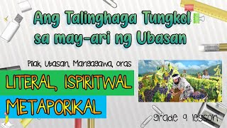 Ang Talinghaga tungkol sa Mayari ng Ubasan  Literal Simboliko o Metaporikal at Ispiritwal [upl. by Hutchinson]