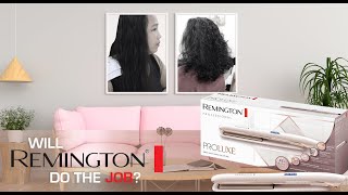 Remington Proluxe Ceramic Hair Straightener Product Review [upl. by Akcir]