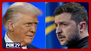 Trump hosts Ukrainian President Volodymyr Zelensky at White House  FULL MEETING [upl. by Aiclid358]