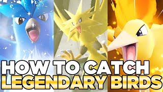 How to Catch Articuno Zapdos amp Moltres in Pokemon Lets Go Pikachu amp Eevee [upl. by Bensen]