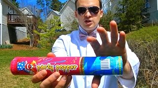 Giant Party Popper in Slow Motion  Slow Mo Lab [upl. by Sommers987]