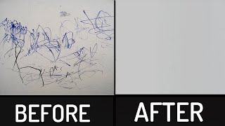 How to Remove Permanent Marker from any Surface  At Home [upl. by Eladnwahs953]